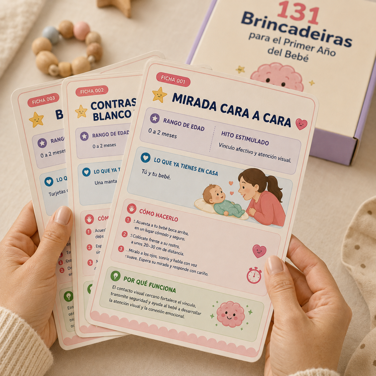 Guía de juegos abierta en el celular y en versión impresa