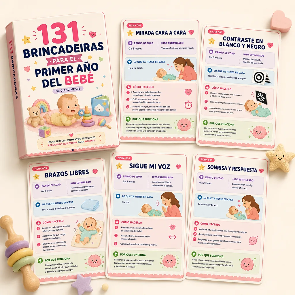 Material de 131 juegos para el bebé en celular y tablet
